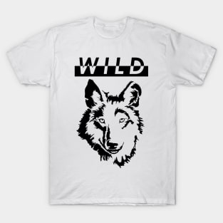 Wild wolf. Urban stencil T-Shirt